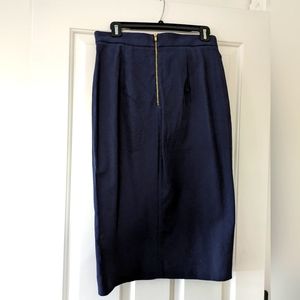 Navy Pencil Midi Skirt - Banana Republic size 8